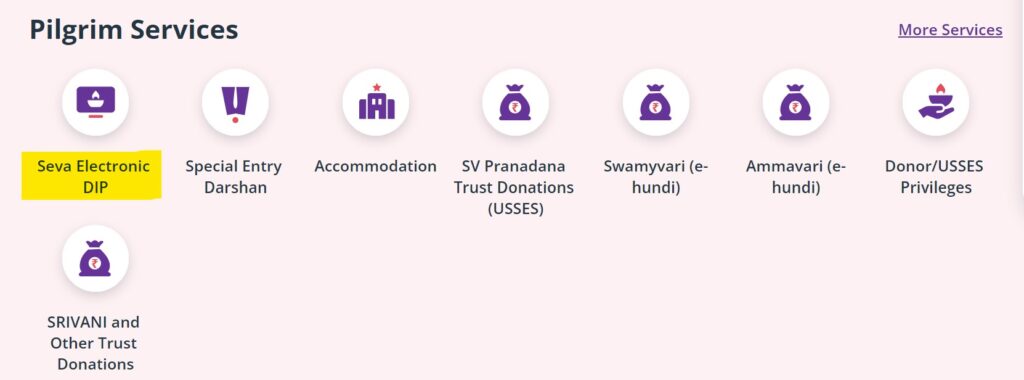 suprabatham booking process step 2