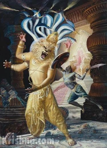 narasimha battles the king of Demons