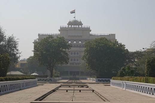 Palace of Maharaja Jai Singh II in front of Sri Govinda Dev Ji Temple. Jai Singh was great Vaishnava devotee of Sri Govinda Dev Ji.