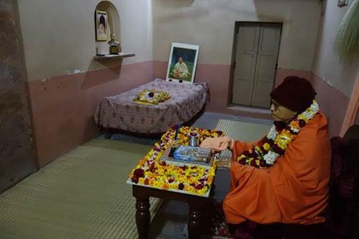 Srila Prabhupada’s room at Sri Sri Radha Damodara Temple in Vrindavana