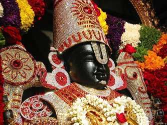 Lord Venkateswara Swamy have Camphor on Chin