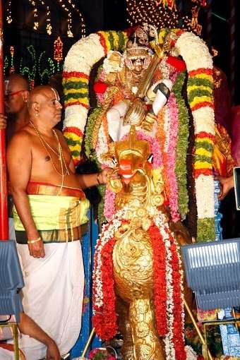 goddess Padmavati Devi on hamsa vahanam