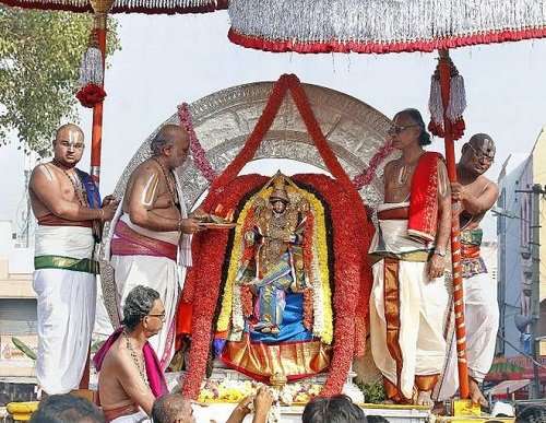 goddess Padmavati Devi on suryaprabha vahanam