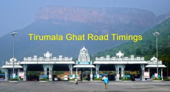 Tirumala Ghat Road Timings and Rules