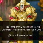 Suspends sarva darshan tokens