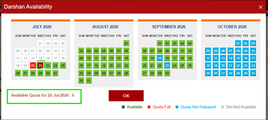 apanna hrudaya scheme check day wise availability